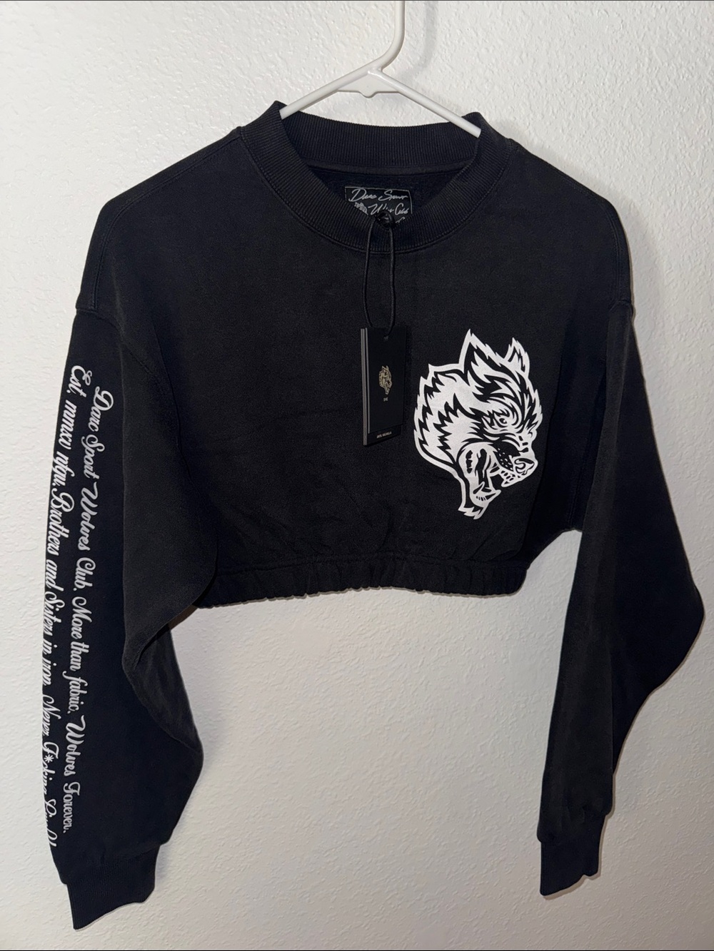 Darc Sport SHE Black Cropped Sweatshirt